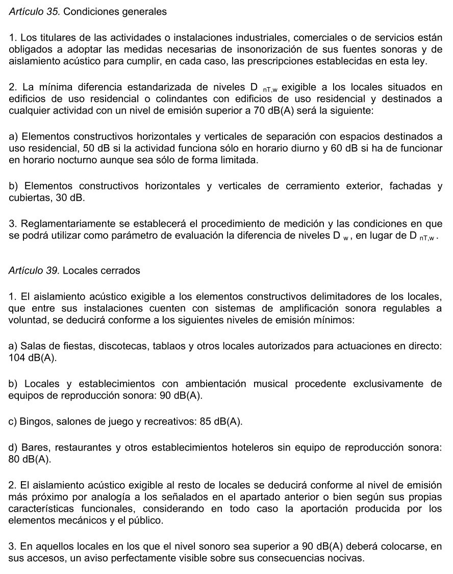 Ley 7 Ruido